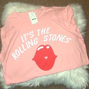 Pink Rolling Stones Sweatsuit Size Large